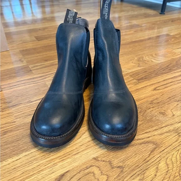 RRL Double RL Leather Congress Chelsea Boots NWT - Picture 3 of 11